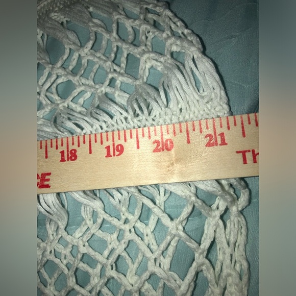 VENUS White Crochet Sleeveless Coverup Dress NWOT M/L - Picture 14 of 16